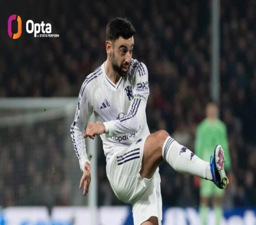 B費本賽季28場英超制造101次機會，創(chuàng)造曼聯球員單賽季紀錄