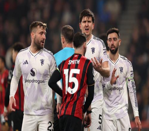 兩度領先遭扳平！十人曼聯22伯恩茅斯B費造2球馬奎爾染紅+送點