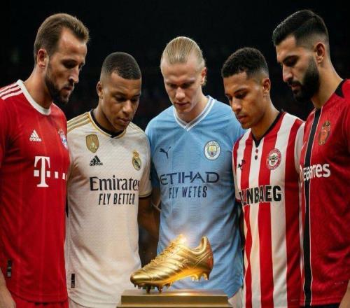 歐洲金靴最新排名：凱恩斷層領(lǐng)跑！姆巴佩哈蘭德苦笑，兩黑馬誕生