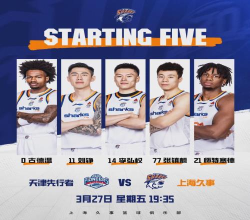 CBA常規(guī)賽第31輪，上海久事11296戰(zhàn)勝天津先行者