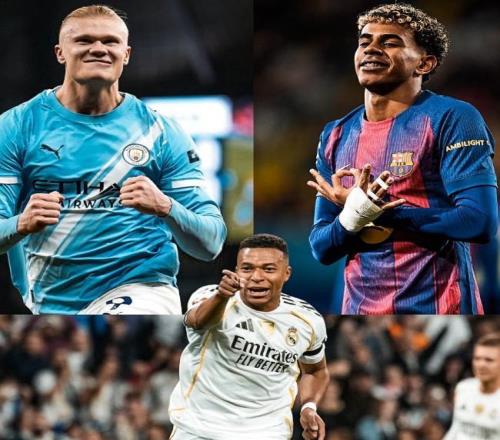 德轉(zhuǎn)列身價總榜：亞馬爾、姆巴佩、哈蘭德2億領(lǐng)跑，共20人上億