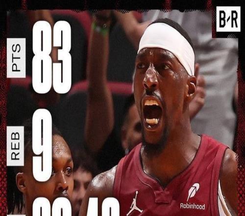 原形畢露！熱火慘敗東部墊底17分，阿德巴約的83分徹底淪為笑話