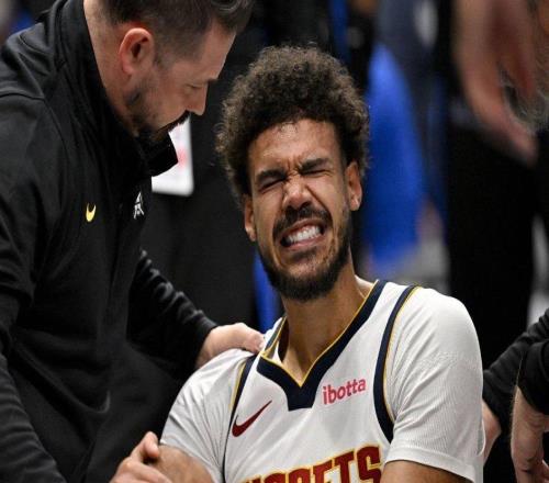 壞消息，掘金隊在11693戰(zhàn)勝勇士隊比賽中卡姆約翰遜因傷離場