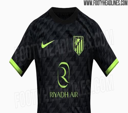 馬競下賽季客場球衣曝光：黑色搭配熒光綠，鋸齒感暗紋設(shè)計(jì)