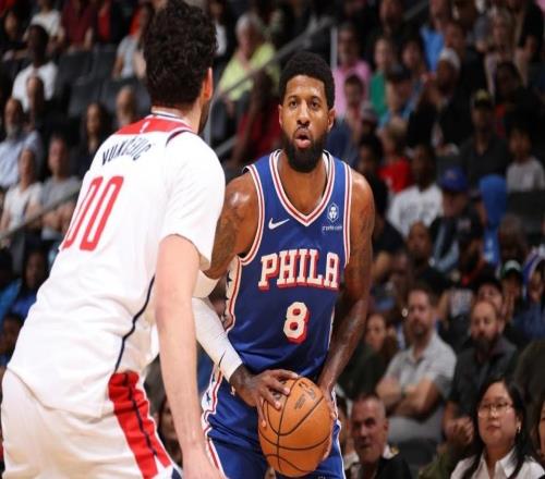 喬治39+5+6創(chuàng)近兩年新高！76人大勝橫掃奇才馬克西28+9