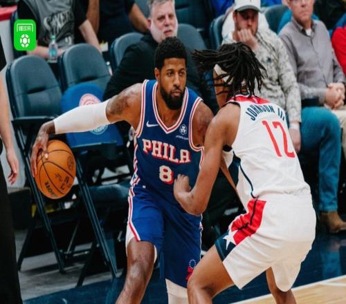 76人153131大勝奇才，喬治39+5+6，馬克西28分