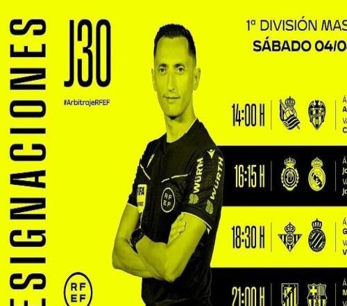 周六西甲裁判：馬特奧布斯克茨將執(zhí)法馬競(jìng)vs巴薩