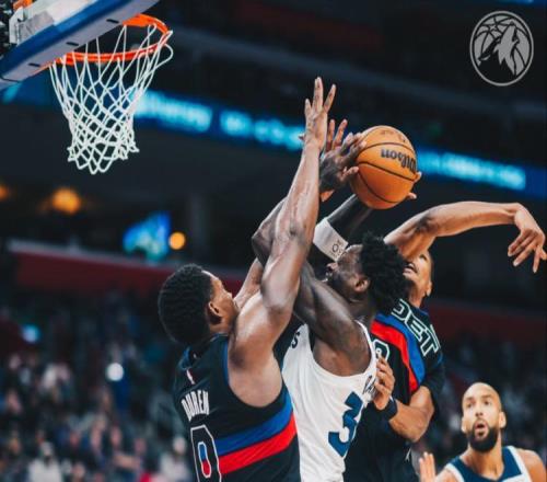 詹金斯26+5+8活塞橫掃森林狼2連勝，杜倫22+14蘭德?tīng)?7+6+6