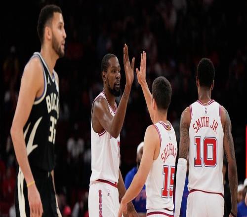 申京25+8火箭險勝8人雄鹿收獲4連勝，杜蘭特19+9吉昂36+10