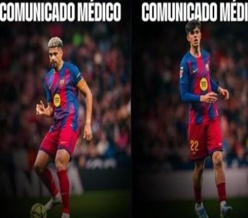 巴薩官方：阿勞霍可以出戰(zhàn)歐冠對馬競，貝爾納爾左腳踝扭傷