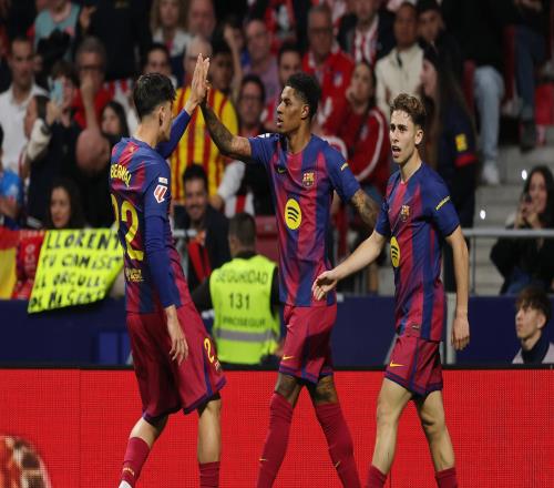 就像在家一樣，巴薩是首支在大都會球場取得聯(lián)賽四連勝的客隊