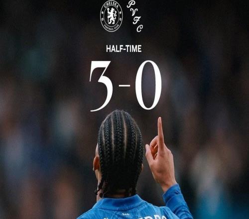 切爾西本賽季5次上半場進(jìn)球3+，為英超球隊最多