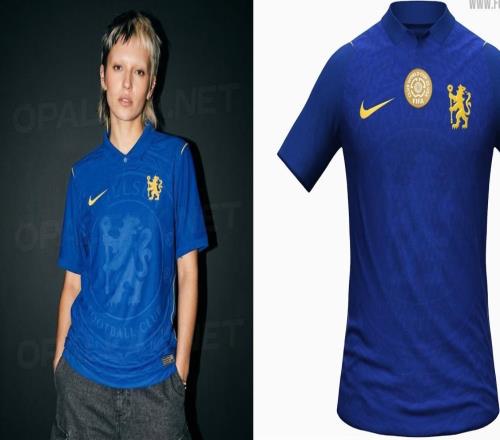 切爾西下賽季主場球衣諜照更新：藍(lán)金復(fù)古風(fēng)，黃色獅子隊徽