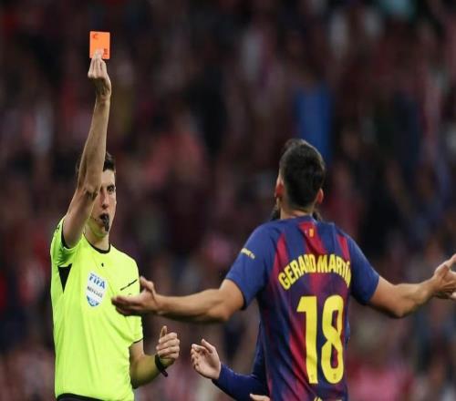 皇馬TV：馬丁紅牌能改判巴爾韋德卻不行，裁判總是偏向巴薩
