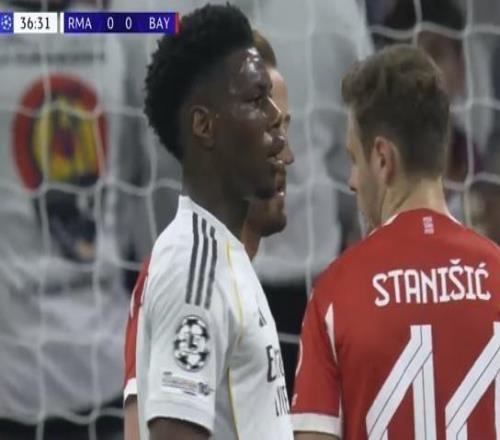 歐冠染黃罕見發(fā)飆！瓊阿梅尼：我啥也沒干就跑了個步，太冤了