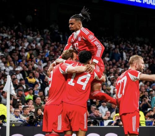 足壇一夜動態(tài)：皇馬12拜仁！阿森納10絕殺葡體80歲名帥去世