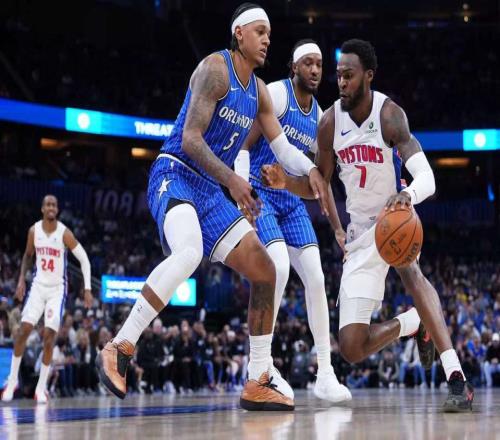 魔术大胜东部第一活塞获3连胜：班凯罗31+5贝恩25分杜伦18+8