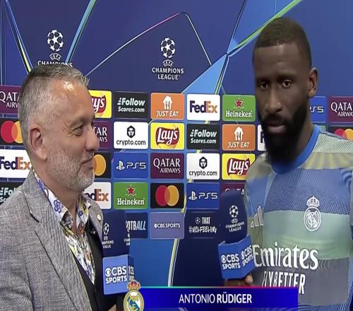 吕迪格：维尼修斯错失绝佳机会时，正是我们扭转局面的开始