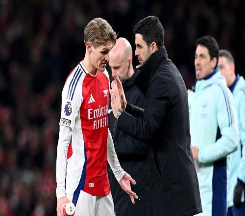 厄德高72小時(shí)連踢2場(chǎng)被換下，阿爾特塔：戰(zhàn)術(shù)調(diào)整