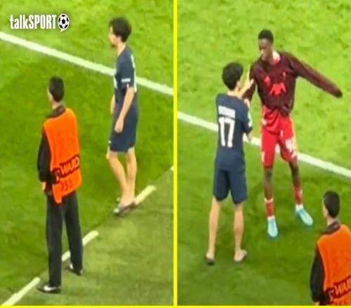 暖心，維蒂尼亞承諾要與小將尼奧尼交換球衣，賽后等了20分鐘