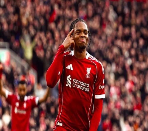 利物浦官方：恩古莫哈当选与富勒姆一役队内最佳球员