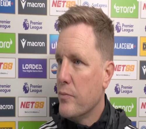 埃迪豪：水晶宫机会不多但我们还是输了，这个结果真让人泄气