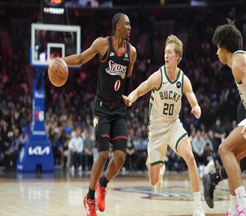 76人45勝壓線(xiàn)進(jìn)附加賽，Maxey下半場(chǎng)16分把雄鹿打懵