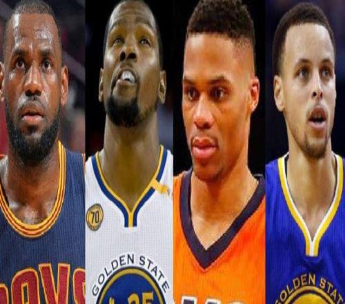 30次周最佳太難了，庫里差10次，威少差10次，杜蘭特和詹姆斯呢