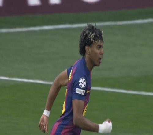 6球4助，亞馬爾本賽季歐冠參與10球與費爾明并列隊內(nèi)最多