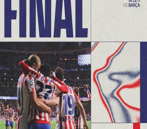 总比分32淘汰巴萨，马竞时隔9年再次闯入欧冠四强