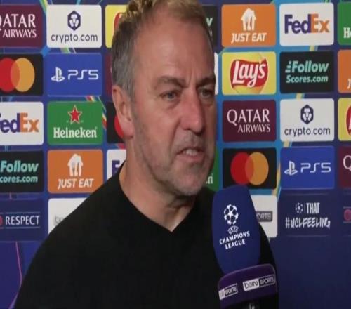 弗里克：为我的球队感到自豪，我们表现很出色只是运气不太好