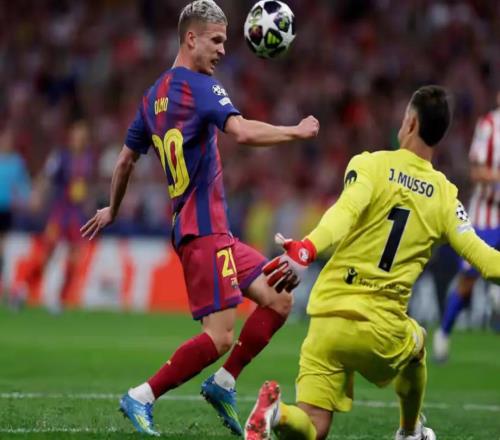 21！紅牌！巴薩慘遭淘汰：歐冠出局，馬競挺進4強，亞馬爾進球