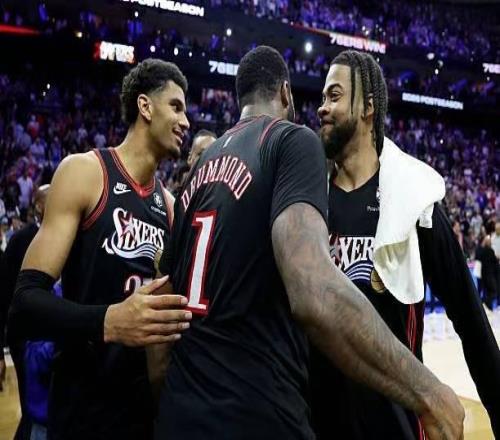 不僅僅是一個(gè)籃板怪獸！76人內(nèi)線大將的三分穩(wěn)定性也越來越高了