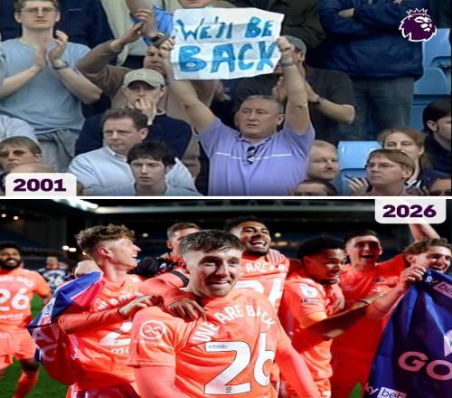 念念不忘必有回響，英超社媒曬01年考文垂標(biāo)語：我們會(huì)回來的