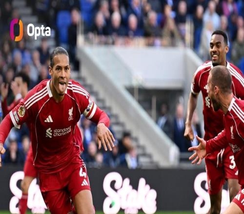 利物浦英超對(duì)埃弗頓6次打入第90分鐘后制勝球，創(chuàng)歷史紀(jì)錄