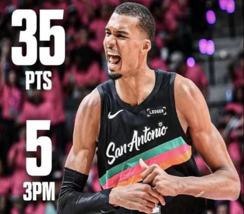 剛剛，新秀暴砍35分恭喜楊瀚森，季后賽首秀