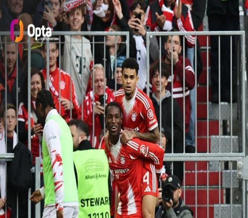 單賽季德甲進(jìn)球、助攻均13+，迪亞斯成有統(tǒng)計(jì)以來拜仁第一人