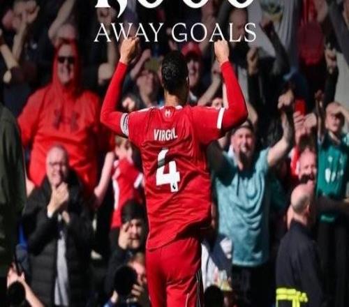 里程碑，范戴克的绝杀进球是利物浦第1000个英超客场进球