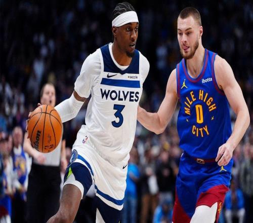 霸氣，森林狼隊(duì)的麥克丹尼爾斯火力全開，向掘金隊(duì)全隊(duì)挑釁