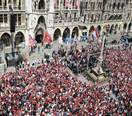 圖片報(bào)：拜仁將在5月17日在瑪利亞廣場(chǎng)舉行奪冠慶典