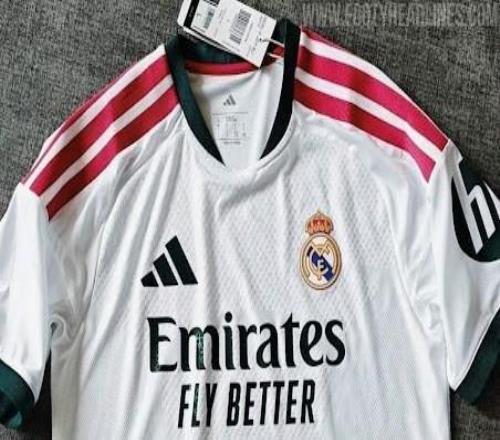 皇馬下賽季主場(chǎng)球衣諜照：經(jīng)典純白+綠粉撞色，科技面料升級(jí)