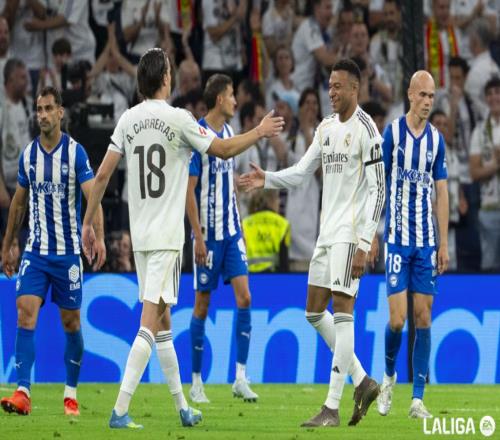 姆巴佩破門(mén)維尼修斯世界波！皇馬21終結(jié)4場(chǎng)不勝先賽落后巴薩6分