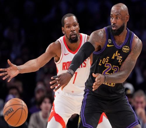 火箭02湖人！老詹28分8板7助，杜蘭特23分6板4助9失誤
