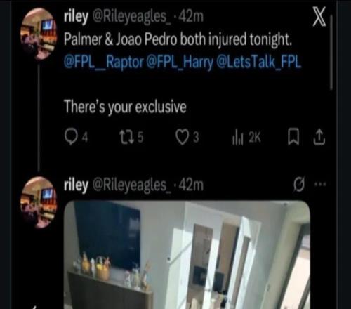 又出问题，库库的理发师提前泄露帕尔默、佩德罗伤缺的消息