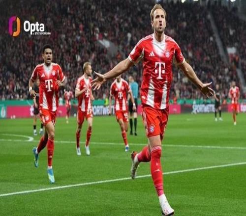 凱恩單賽季德國杯7球，本世紀(jì)僅次于201314賽季的穆勒