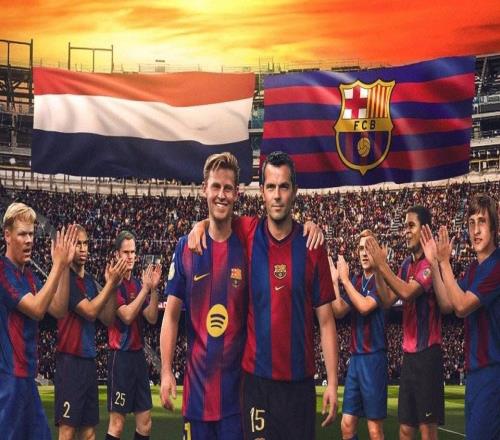 293場，弗朗基德容獨占巴薩隊史荷蘭球員出場數(shù)第一