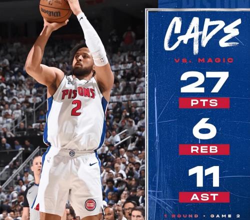 18年等待！活塞主場9883戰(zhàn)勝魔術(shù)，坎寧安27+11，季后賽走勢改變