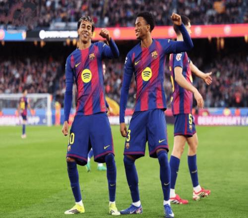 18歲亞馬爾點球破門后傷退巴薩10小勝塞爾塔豪取8連勝