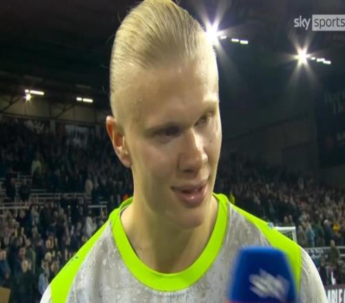 被記者反復(fù)追問進球數(shù)量，哈蘭德：只看勝負，我已經(jīng)說三遍了