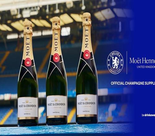 官方：切爾西與酩悅軒尼詩達成合作，后者成俱樂部官方香檳供應商